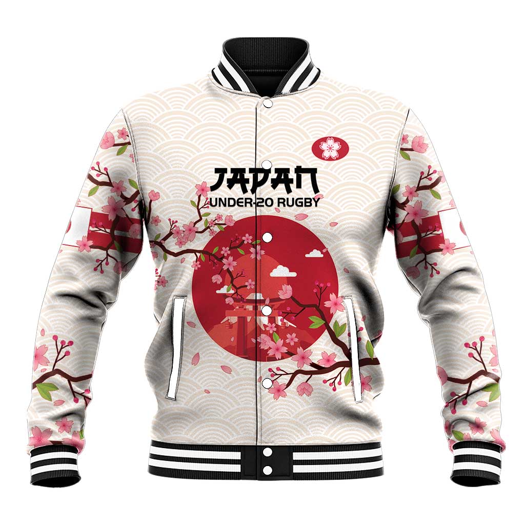 Custom Japan Rugby Baseball Jacket 2024 Go Champions Cherry Blossoms - Wonder Print Shop