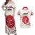 Custom Japan Rugby Couples Matching Off Shoulder Maxi Dress and Hawaiian Shirt 2024 Go Champions Cherry Blossoms - Wonder Print Shop