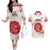 Custom Japan Rugby Couples Matching Off The Shoulder Long Sleeve Dress and Hawaiian Shirt 2024 Go Champions Cherry Blossoms - Wonder Print Shop