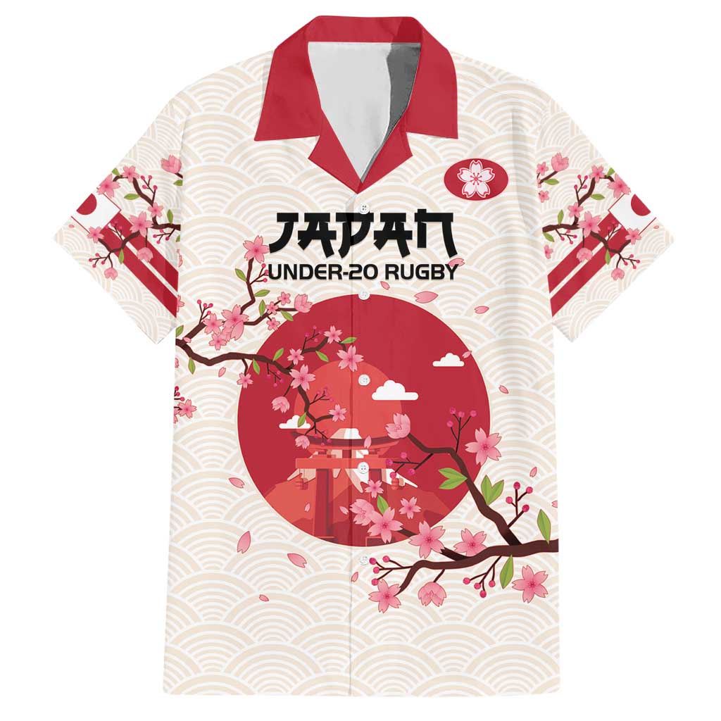 Custom Japan Rugby Hawaiian Shirt 2024 Go Champions Cherry Blossoms - Wonder Print Shop