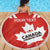 Custom Canada Rugby Beach Blanket 2024 Go Champions Maple Leaf - Wonder Print Shop