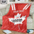 Custom Canada Rugby Blanket 2024 Go Champions Maple Leaf