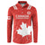 Custom Canada Rugby Button Sweatshirt 2024 Go Champions Maple Leaf - Wonder Print Shop