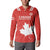 Custom Canada Rugby Button Sweatshirt 2024 Go Champions Maple Leaf - Wonder Print Shop