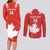 Custom Canada Rugby Couples Matching Long Sleeve Bodycon Dress and Long Sleeve Button Shirt 2024 Go Champions Maple Leaf - Wonder Print Shop