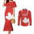 Custom Canada Rugby Couples Matching Mermaid Dress and Long Sleeve Button Shirt 2024 Go Champions Maple Leaf