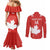 Custom Canada Rugby Couples Matching Mermaid Dress and Long Sleeve Button Shirt 2024 Go Champions Maple Leaf