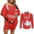 Custom Canada Rugby Couples Matching Off Shoulder Short Dress and Long Sleeve Button Shirt 2024 Go Champions Maple Leaf - Wonder Print Shop