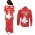 Custom Canada Rugby Couples Matching Puletasi and Long Sleeve Button Shirt 2024 Go Champions Maple Leaf - Wonder Print Shop