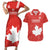 Custom Canada Rugby Couples Matching Short Sleeve Bodycon Dress and Hawaiian Shirt 2024 Go Champions Maple Leaf - Wonder Print Shop