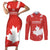 Custom Canada Rugby Couples Matching Short Sleeve Bodycon Dress and Long Sleeve Button Shirt 2024 Go Champions Maple Leaf - Wonder Print Shop