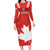 Custom Canada Rugby Family Matching Long Sleeve Bodycon Dress and Hawaiian Shirt 2024 Go Champions Maple Leaf - Wonder Print Shop