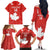 Custom Canada Rugby Family Matching Off The Shoulder Long Sleeve Dress and Hawaiian Shirt 2024 Go Champions Maple Leaf - Wonder Print Shop