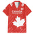 Custom Canada Rugby Family Matching Off The Shoulder Long Sleeve Dress and Hawaiian Shirt 2024 Go Champions Maple Leaf - Wonder Print Shop