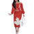 Custom Canada Rugby Family Matching Off The Shoulder Long Sleeve Dress and Hawaiian Shirt 2024 Go Champions Maple Leaf - Wonder Print Shop