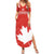 Custom Canada Rugby Family Matching Summer Maxi Dress and Hawaiian Shirt 2024 Go Champions Maple Leaf - Wonder Print Shop