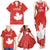 Custom Canada Rugby Family Matching Tank Maxi Dress and Hawaiian Shirt 2024 Go Champions Maple Leaf - Wonder Print Shop