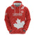 Custom Canada Rugby Hoodie 2024 Go Champions Maple Leaf - Wonder Print Shop