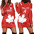 Custom Canada Rugby Hoodie Dress 2024 Go Champions Maple Leaf - Wonder Print Shop