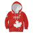 Custom Canada Rugby Kid Hoodie 2024 Go Champions Maple Leaf - Wonder Print Shop