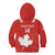 Custom Canada Rugby Kid Hoodie 2024 Go Champions Maple Leaf - Wonder Print Shop