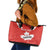 Custom Canada Rugby Leather Tote Bag 2024 Go Champions Maple Leaf - Wonder Print Shop