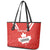 Custom Canada Rugby Leather Tote Bag 2024 Go Champions Maple Leaf - Wonder Print Shop