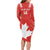 Custom Canada Rugby Long Sleeve Bodycon Dress 2024 Go Champions Maple Leaf - Wonder Print Shop