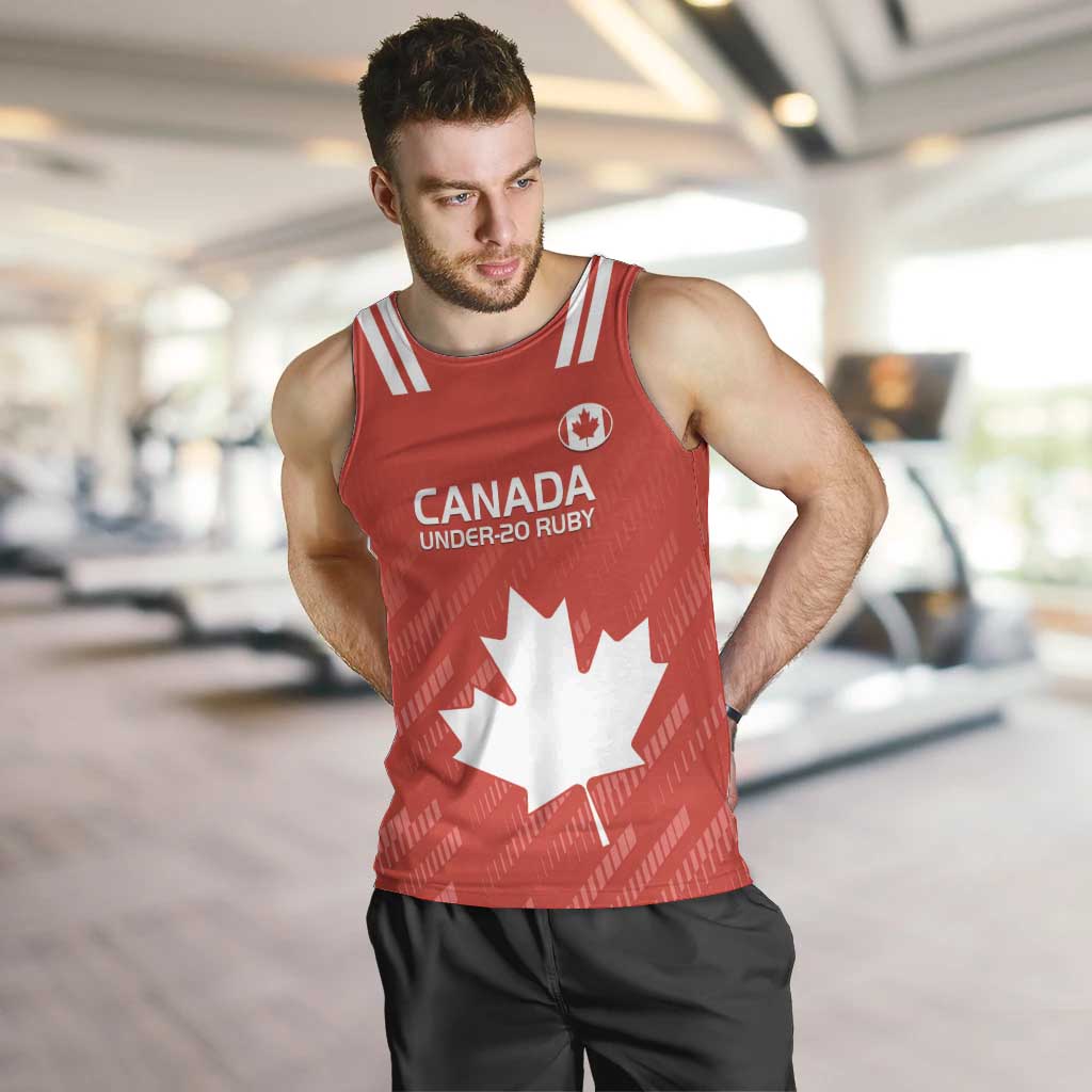 Custom Canada Rugby Men Tank Top 2024 Go Champions Maple Leaf - Wonder Print Shop