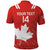 Custom Canada Rugby Polo Shirt 2024 Go Champions Maple Leaf - Wonder Print Shop