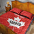 Custom Canada Rugby Quilt Bed Set 2024 Go Champions Maple Leaf