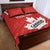 Custom Canada Rugby Quilt Bed Set 2024 Go Champions Maple Leaf