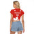 Custom Canada Rugby Raglan Cropped T Shirt 2024 Go Champions Maple Leaf