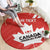 Custom Canada Rugby Round Carpet 2024 Go Champions Maple Leaf