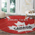 Custom Canada Rugby Round Carpet 2024 Go Champions Maple Leaf