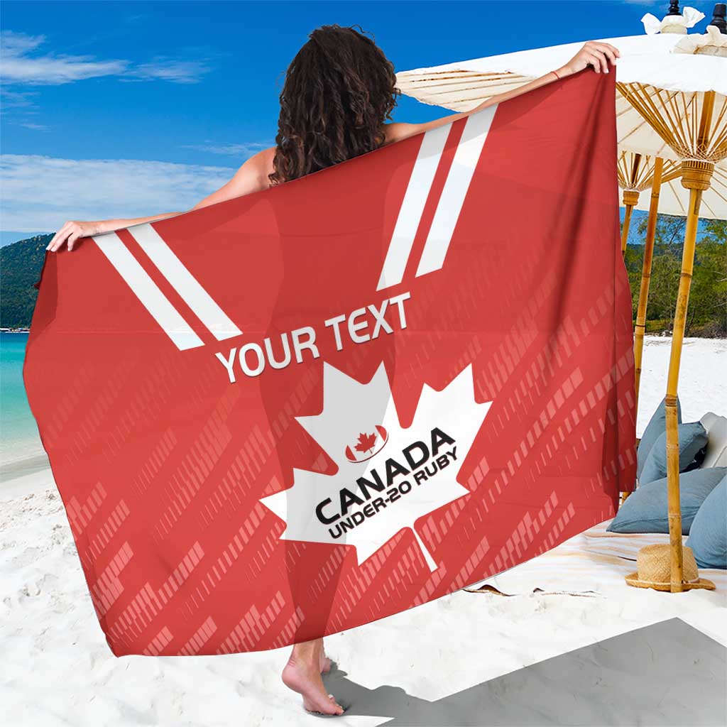 Custom Canada Rugby Sarong 2024 Go Champions Maple Leaf - Wonder Print Shop