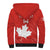 Custom Canada Rugby Sherpa Hoodie 2024 Go Champions Maple Leaf