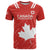 Custom Canada Rugby T Shirt 2024 Go Champions Maple Leaf