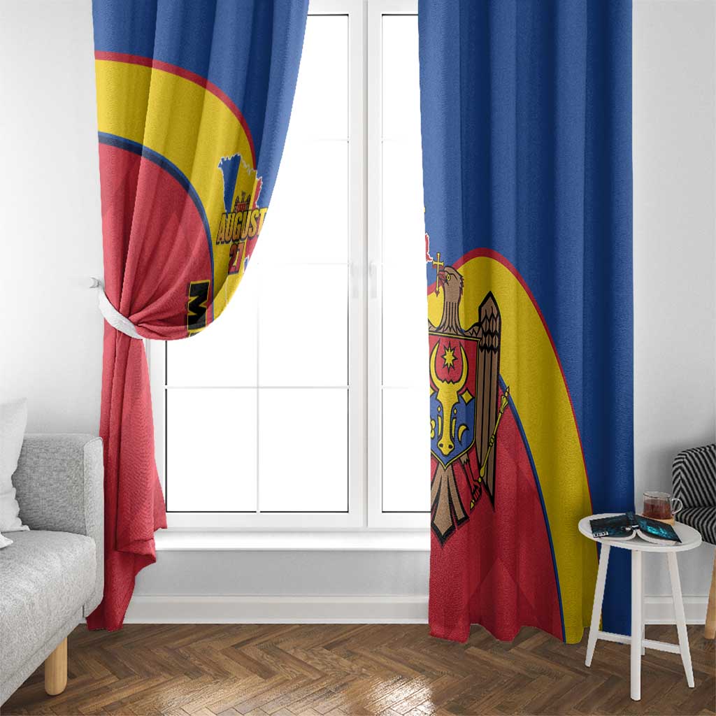Moldova Independence Day Window Curtain August 27 One People One Nation - Wonder Print Shop