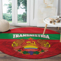 Transnistria Independence Day Round Carpet Coat Of Arms Flag Style - Wonder Print Shop