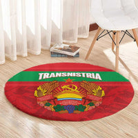 Transnistria Independence Day Round Carpet Coat Of Arms Flag Style - Wonder Print Shop