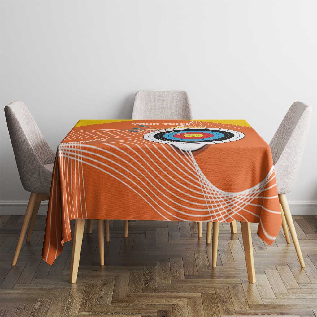 Personalised Bhutan Archery Tablecloth Board Style Flag Color - Wonder Print Shop