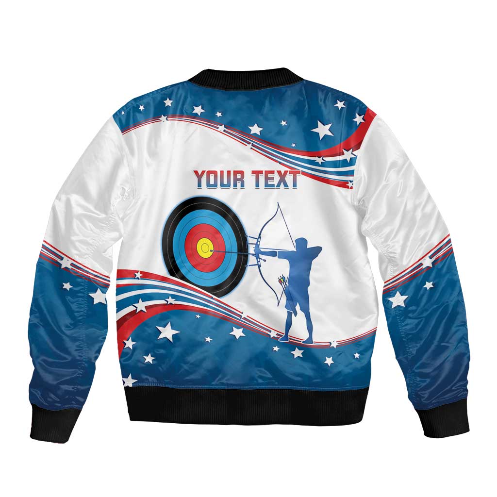 Personalized United States Archery Bomber Jacket USA Sport Curve Style - Wonder Print Shop