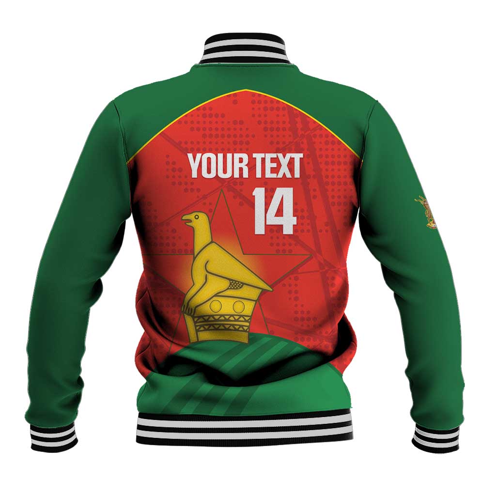 Custom Zimbabwe Cricket Baseball Jacket Go Chevrons 2003 Color Version - Wonder Print Shop