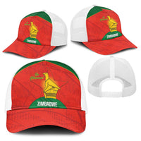 Zimbabwe Cricket Baseball Net Cap Go Chevrons 2003 Color Version - Wonder Print Shop