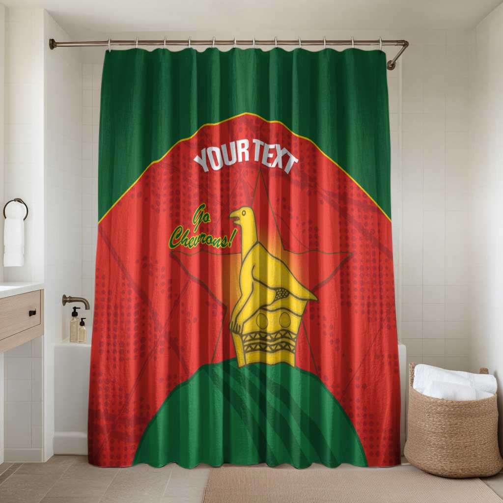 Custom Zimbabwe Cricket Bathroom Set Go Chevrons 2003 Color Version - Wonder Print Shop