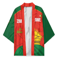 Custom Zimbabwe Cricket Kimono Go Chevrons 2003 Color Version - Wonder Print Shop
