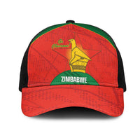 Zimbabwe Cricket Mesh Trucker Cap Go Chevrons 2003 Color Version - Wonder Print Shop