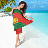Custom Zimbabwe Cricket Sarong Go Chevrons 2003 Color Version - Wonder Print Shop