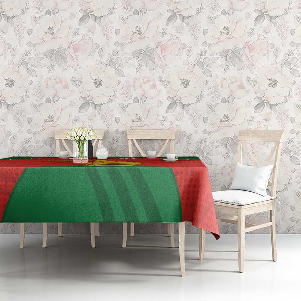 Custom Zimbabwe Cricket Tablecloth Go Chevrons 2003 Color Version - Wonder Print Shop
